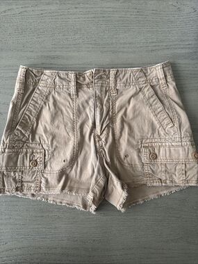American Eagle 90s boyfriend short 00 cargo poplin cotton stretch pockets
